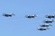 В небе над Москвой во время репетиции Парада Победы пролетел 71 самолет и вертолет